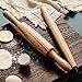 HOLIDYOYO Baking Rolling Pin Ergonomic Roller for Bread Pastry and Pizza Design Easy to Clean Kitchen Tool for All Types