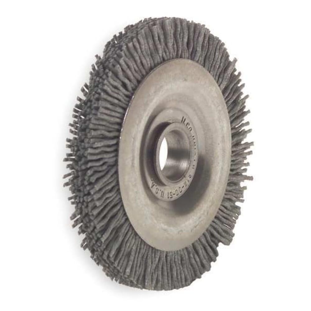 Kaba Ilco 814-00-51 3" Diameter Nylon deburring Brush. 1/2" Arbor Hole.
