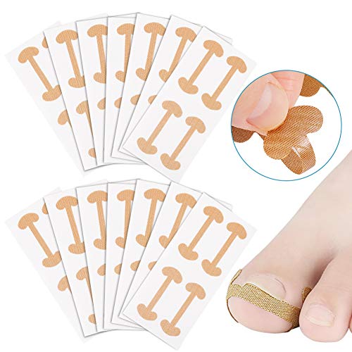 lorelo 80 pieces Toenail Corrector Stickers, Toenail Treatment Tape Elastic Patch Sticker Corrector Pedicure Tools Fingernail Toe Nail Care Protects Toe Nail