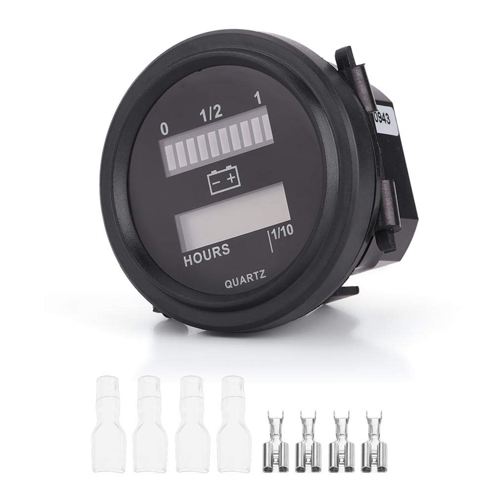 Display Batteria Per Camper E Moto Monitor Batteria IPX7 Impermeabile | Indicatore Tensione E Temperatura | Per 12V, 24V, 36V, 48V, 60V, 72V Voltmetro Digitale Per Camper E Moto