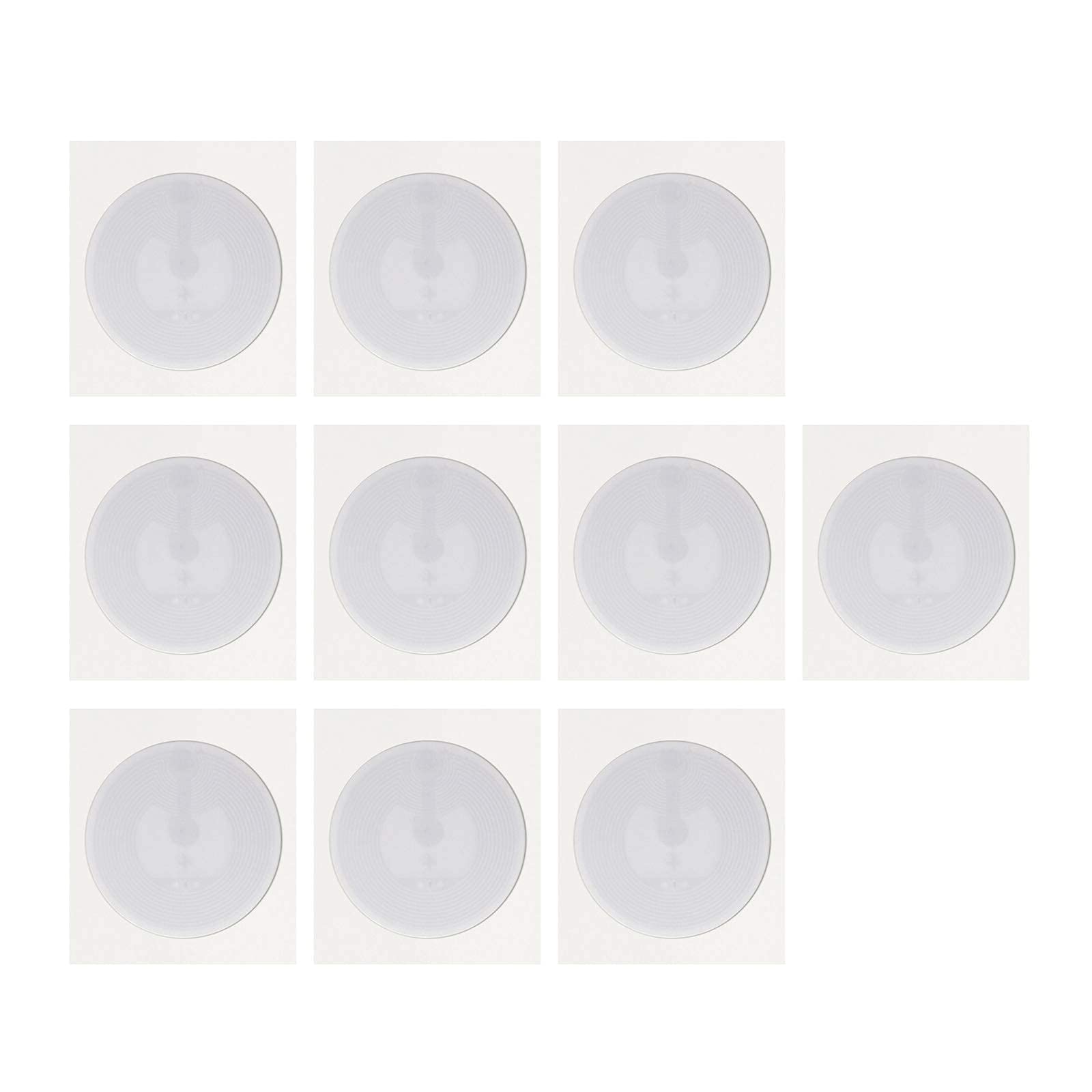 Ntag 213 NFC Tags Sticker Usable Capacity:144, 13.56 MHZ ISO 14443A RFID Tag Universal Label (10 pcs)