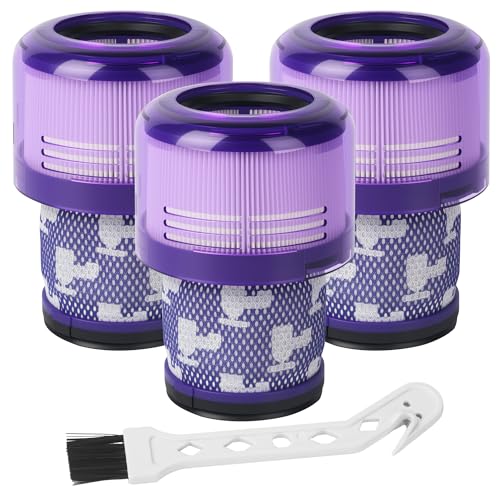 Filter für Dyson V11 3 Stück Filter für Dyson V15 V11 Absolute Vakuumfilter Ersatz für Dyson V11 V15 SV14 SV17 SV22 Vergleichen Sie mit Teilenummern DY-970013-02 und 97001302 (V11)