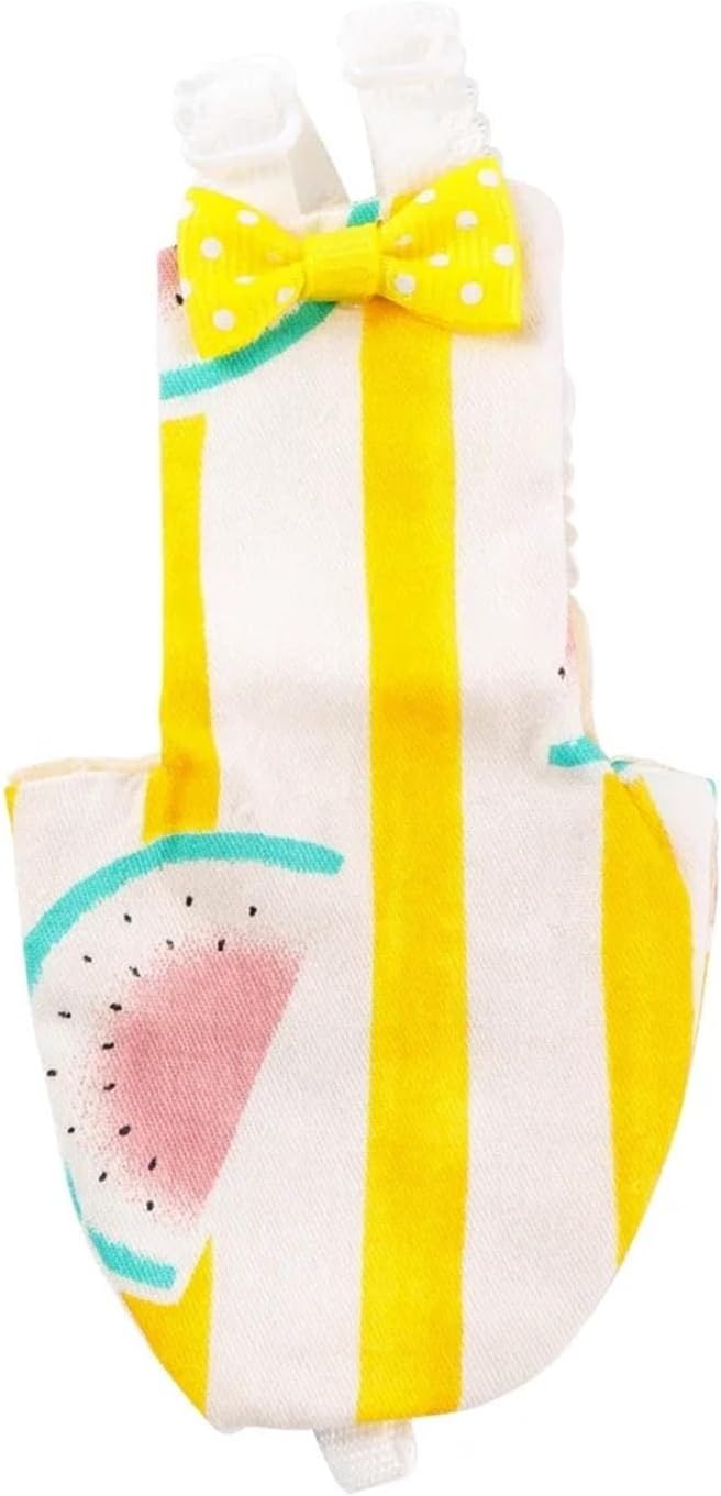 Bird Diaper, Bird Cleaning Supplies Parrot Diaper Flight Suit Nappy Clothes Parakeet Cockatiels Pigeons Medium Large Accessories(Atermelon,Medium)