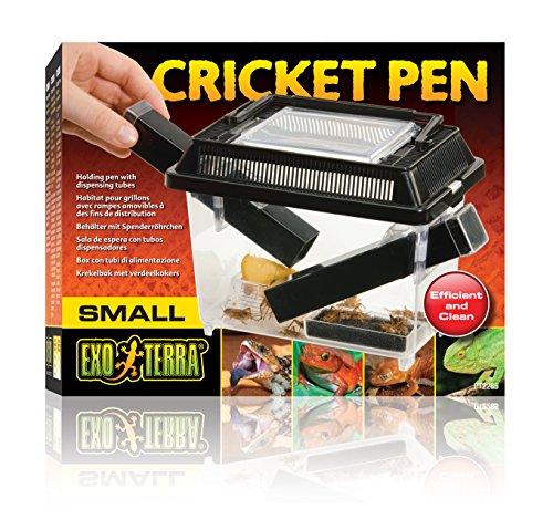 Exo Terrra Cricket Pen, houder met dispenserbuizen, onderhoudsset voor grillen, klein, 18 x 14 x 11 cm - Afbeelding 3