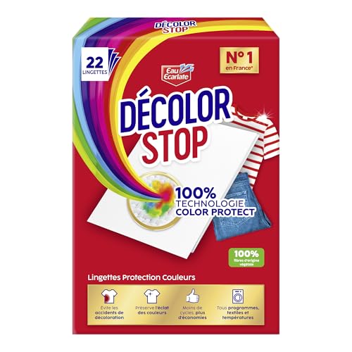 Decolor Stop - Protections Couleurs - Evite les Accidents de Decoloration - Preserve l'Eclat des Couleurs - Tous Programmes Textiles et Températures - Moins de Cycles -...