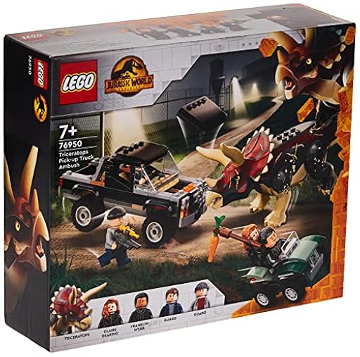 LEGO 76950 Jurassic World Triceratops - Ataque camión Ambush 210 piezas | Ya disponible en tu tienda friki favorita! En mundofriki.es!