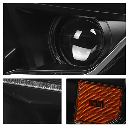 Mostplus Full Led Headlight Assembly Compatible With 2014-2021 Toyota Tundra Led Drl Model With Black Housing , Black Lens（Set Of 2） #TOP2