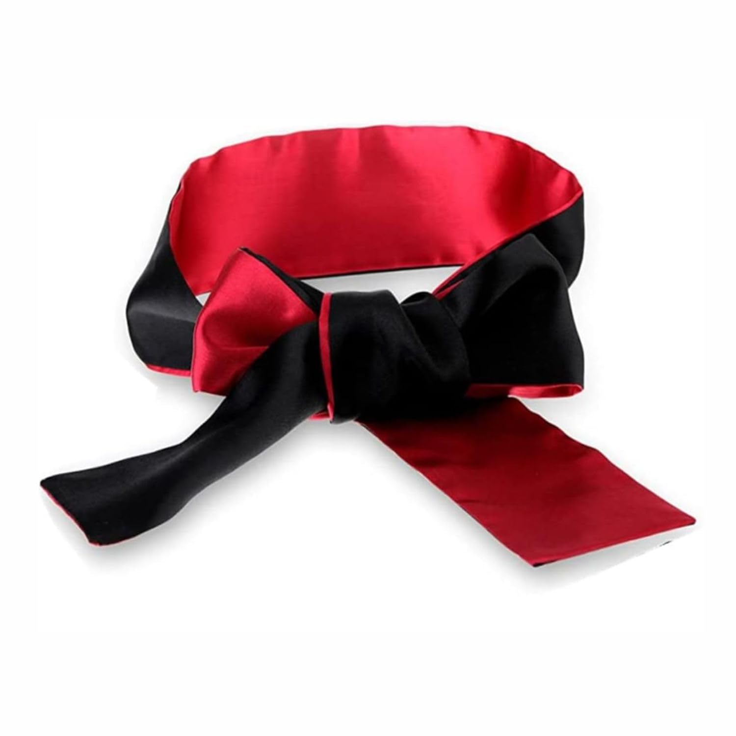 YAKVYA Adjustable Satin Blindfold Eye Cover Sleep Mask Satin Eye Covers for Couple Travel Nap Meditation (E)-image-30