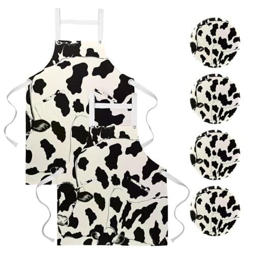 Tabliers de cuisine pour homme et femme imperméable lot de 2