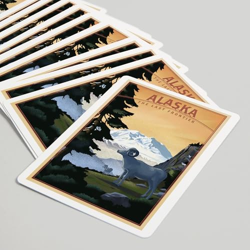 Lantern Press Naipes Poker Alaska The Last Frontier miniatura 5