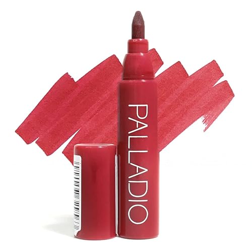 Palladio Tinte de labios, fórmula hidratante e impermeable, color mate, larga duración, acabado natural a prueba de manchas, marcador preciso con