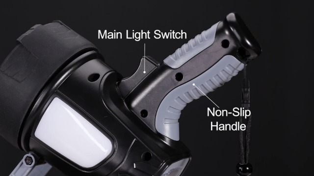 90000lm spotlight handheld t6 led flashlight 18650 rechargeable lumens Rechargeable Spotlight Flashlight, 99,000 Lumen Super Bright Led Spotlight  with 6 Modes & Foldable Tripod, Powerful Spot Light 30H Long Runtime, Handheld  Spot Light for Outdoor Boating Hµnting