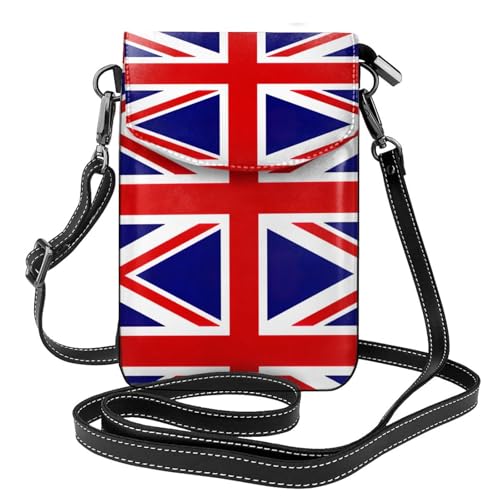 Sac bandoulière avec fente carte de crédit et motif drapeau anglais