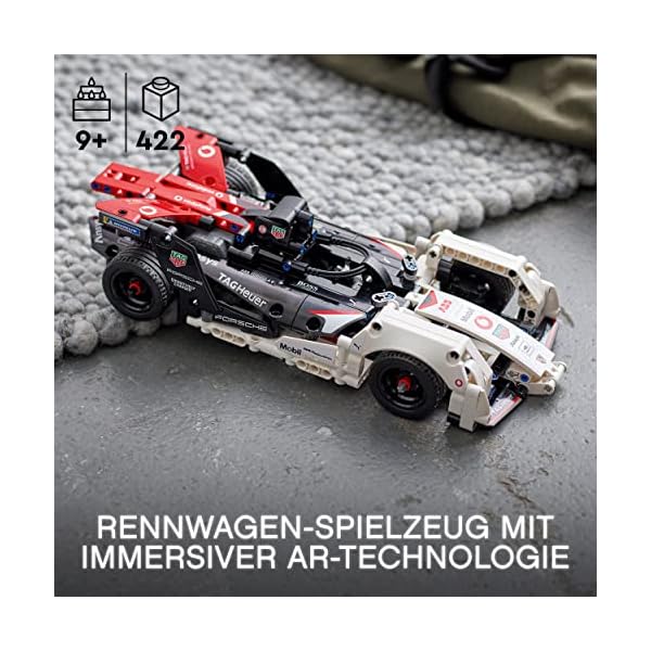 LEGO 42137 Technic Formula E Porsche 99X Electric, Rennauto für Jungen und Mädchen, Modellauto-Bausatz, Spielzeugauto… – Bild 3
