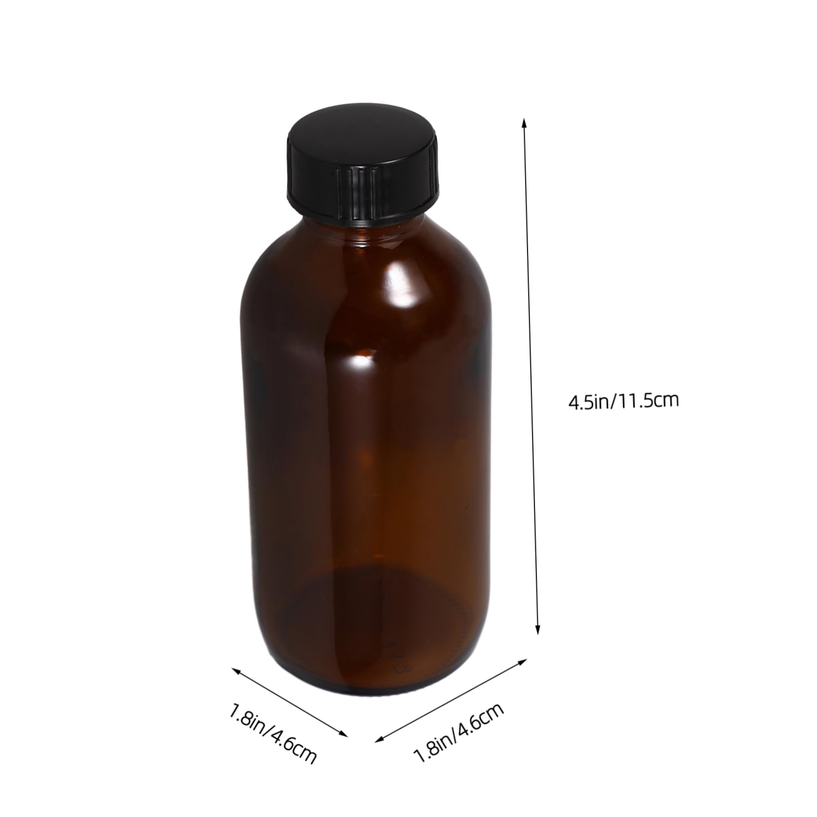 CIYODO Glass Bottle Leak Empty Chemicals Bottle Lab Refillable Bottle Reagent Spray Bottle for Office Gym Container Sports Bottle - Fermentations Bottle Phenolic Resin Brown