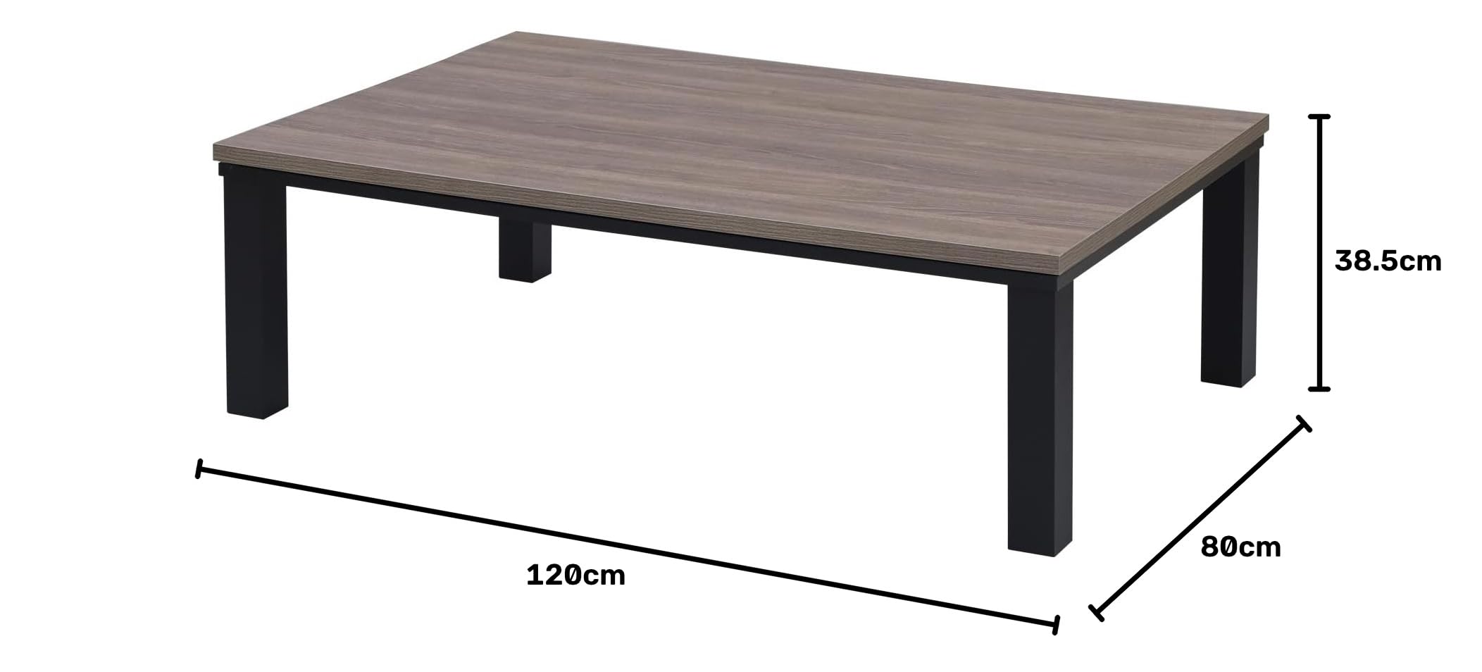 Amazon | [山善] こたつ テーブル 幅120cm×奥行80cm 長方形 中間入切