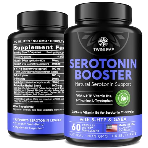 Natural Serotonin Supplement - Made in USA Manganese...