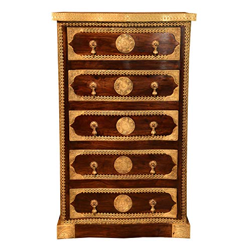 Casa Moro Marrakesch Aparador Orient Vintage - Cómoda Armario Armario Madera sheeshamholz Meubles Demeyere Almas | MA74-220