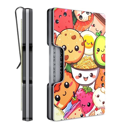 Slim RFID Blocking Card Holder & Money Clip - Aluminum Wallet for Men & Women – Front Pocket Metal Minimalist Wallet Holds 15 Cards – Credit Card Holder - Durable, Lightweight, Unique Engraved Design