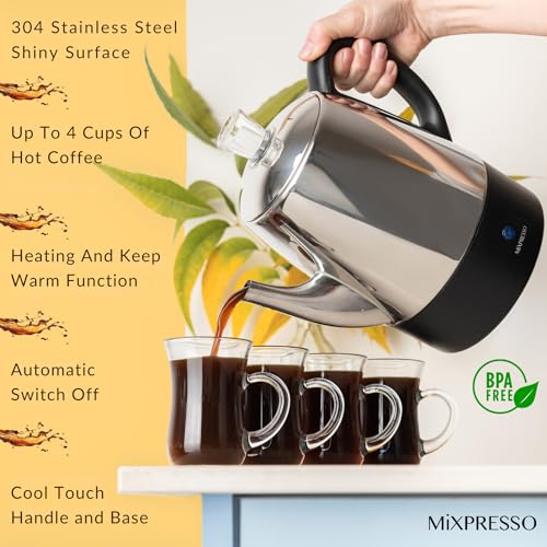 Mixpresso Small 4-Cup Electric Percolator thumbnail 6