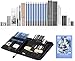 Produktbild GHB 41pcs Bleistifte Skizzierstifte Set Professional Skizzieren Zeichnen Bleistift Kit Zubehöre für Künstler Anfänger Schüler MEHRWEG