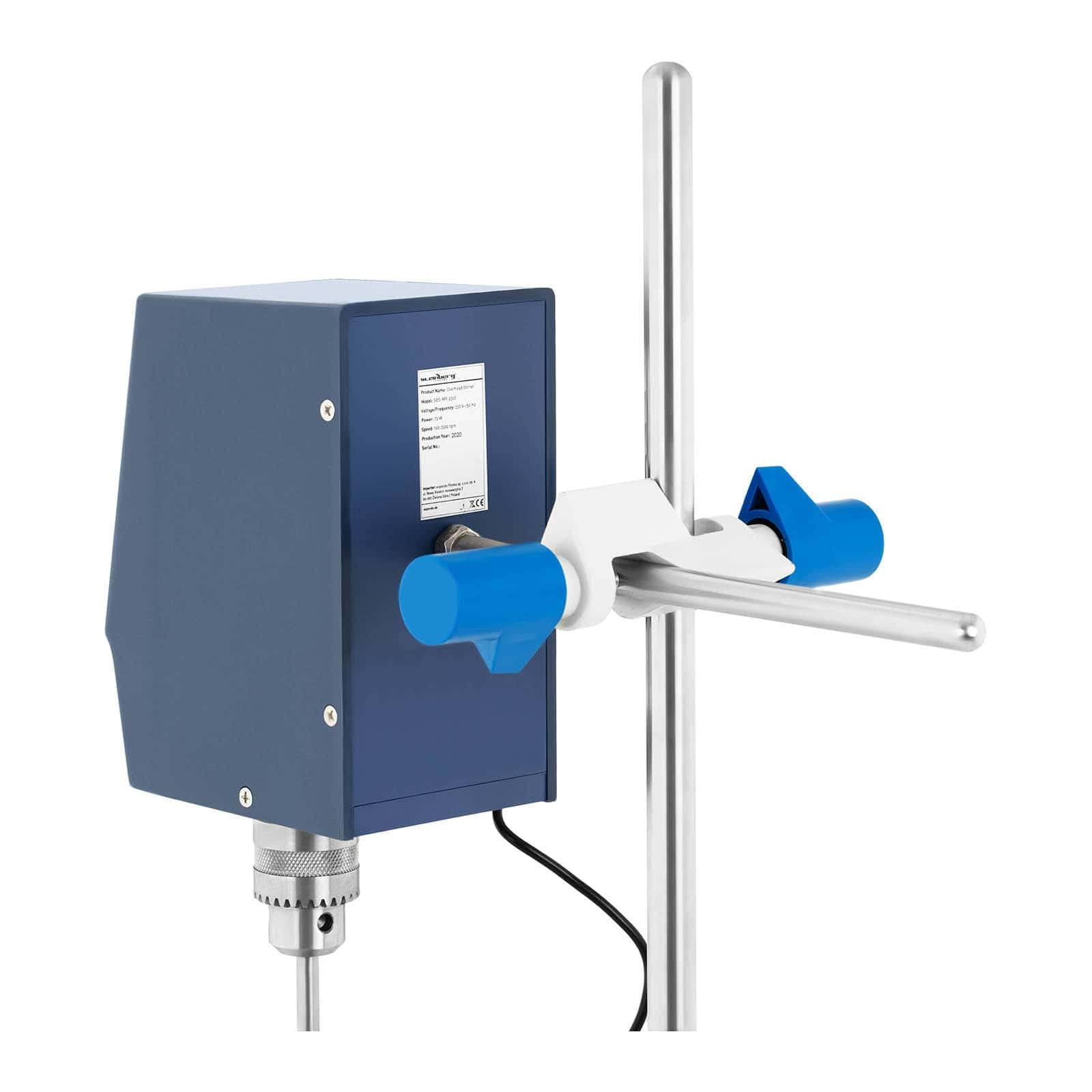Steinberg Systems Agitatore Meccanico Agitatore da Laboratorio SBS-MR-2500 (230 V, 60 W, 2.500 giri/min, 0-9.999 min, 20 l)