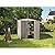 Keter 213562 Factor 6 x 6 All Weather Resistant Resin Outdoor Storage Shed 2 Shelves Included and Built-In Ventilation, Beige and Brown