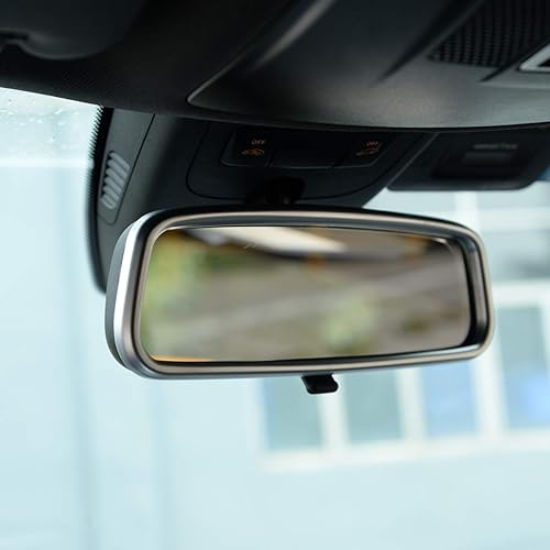 Miniatura 4 de YIWANG Marco de espejo retrovisor interior cromado ABS para Mercedes Benz CLA GLA A B Clase W176 W246