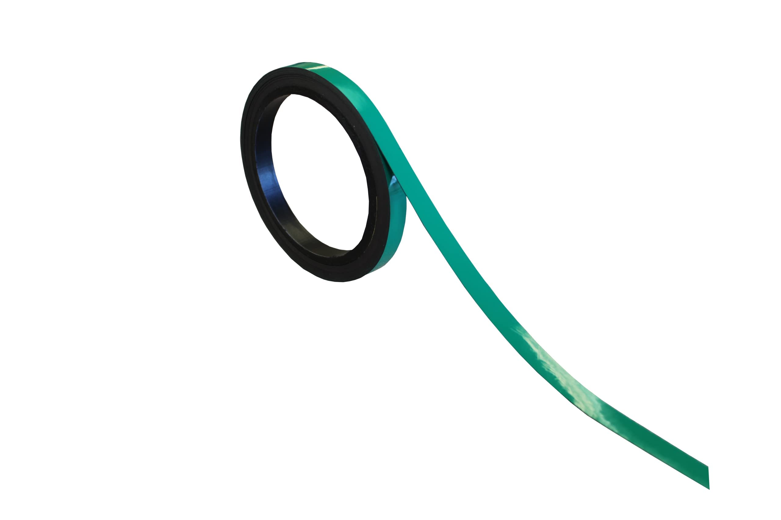 Magnetic Whiteboard Gridding Tape - 1 cm x 5 Meters - Magnetic Strips for Any Metal Surface (Green)