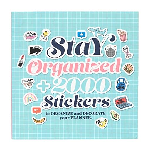 Grupo Erik Libro pegatinas Stay organized - Paquete pegatinas: más 2.000 stickers - Ideal como pegatinas agenda escolar 2024 2025, Pegatinas decorativas papeleria - Material escolar y papeleria | Ya disponible en tu tienda friki favorita! En mundofriki.es!