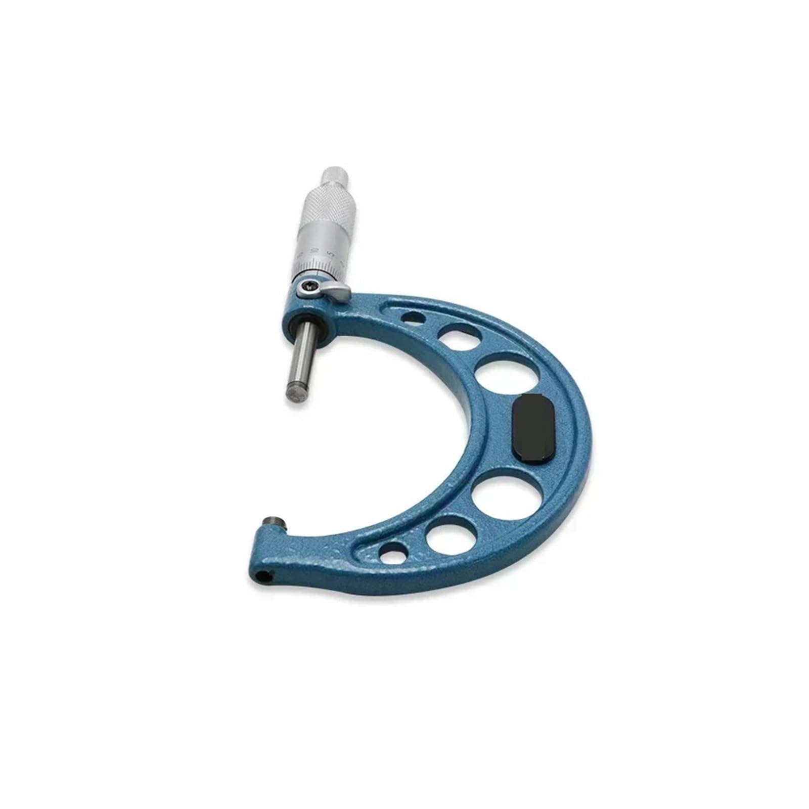 Micrómetro exterior de calibre mecánico, herramienta de medición micrométrica, calibre micrométrico, 0,01 mm, 5201A, azul (125-150 mm)