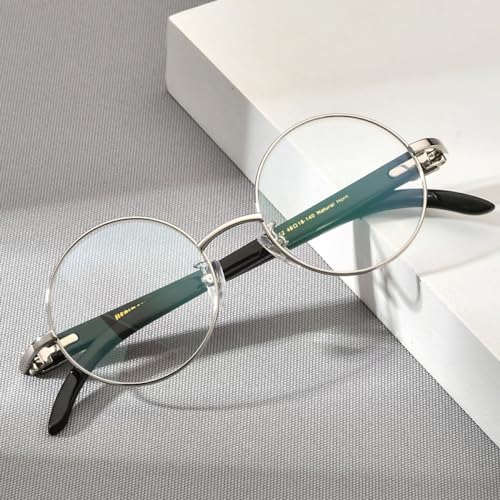 Montura de gafas cómoda para evitar fatiga con diseño redondo de lujo 3