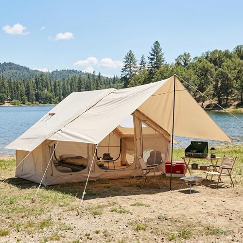 Restland Inflatable Tent with Skylight Quick Setup Air...