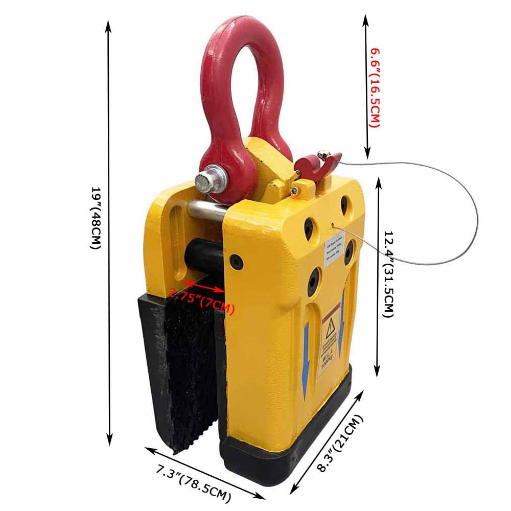 HayWHNKN Stone Miter Clamp 2200LBS(1000Kg) Stone Lifter Clamp Granite Marble Lifter Marble Stone Lifting Tool 0.8