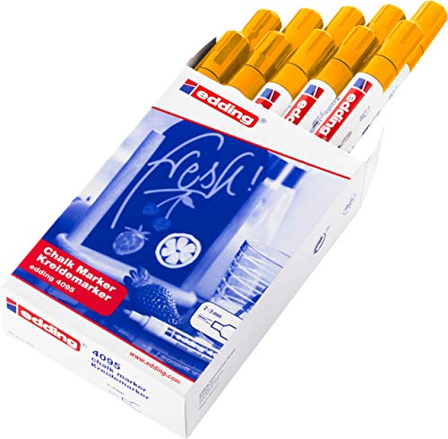 Chalkstift edding 4095 marqueur tableau effaçable sans poussière orange