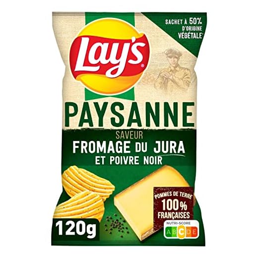 CHIPS LAYS PAYSANNE SAVEUR FROMAGE DU JURA 120G