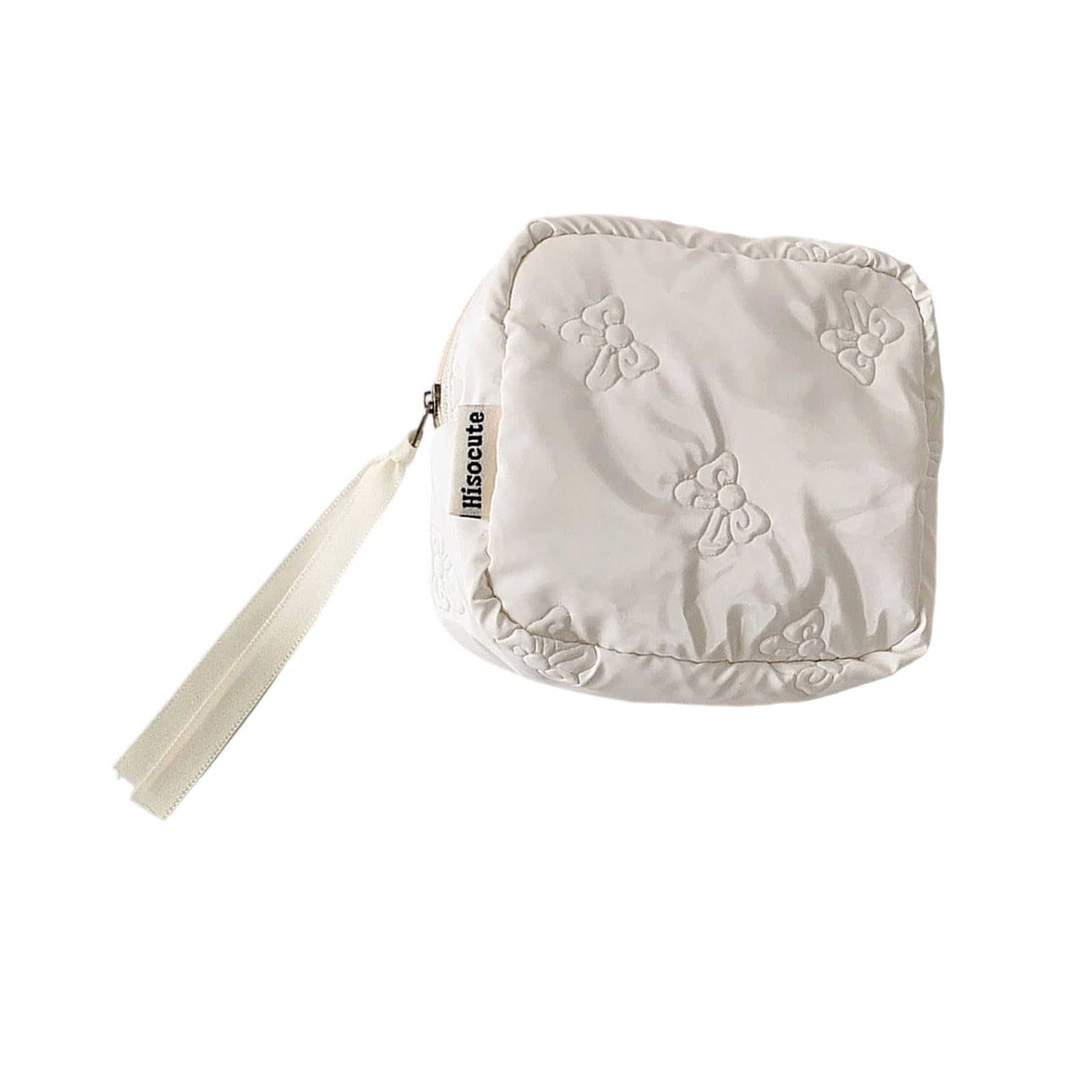 Jazuaiao Bowknot Cosmetic Travel-Friendly Makeup with Jewelry Storage Compartment Fashionable Bowknot Cosmetic Bag
