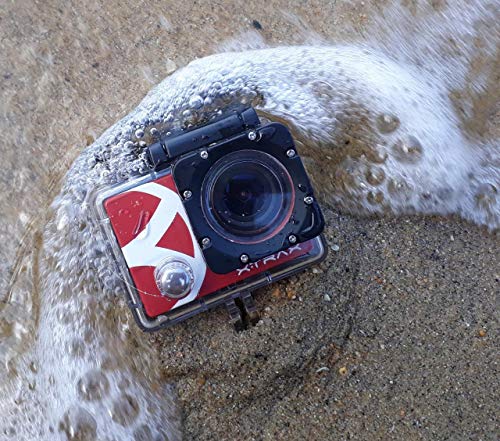 Câmera de Ação 4K Smart2, Xtrax, Vermelho