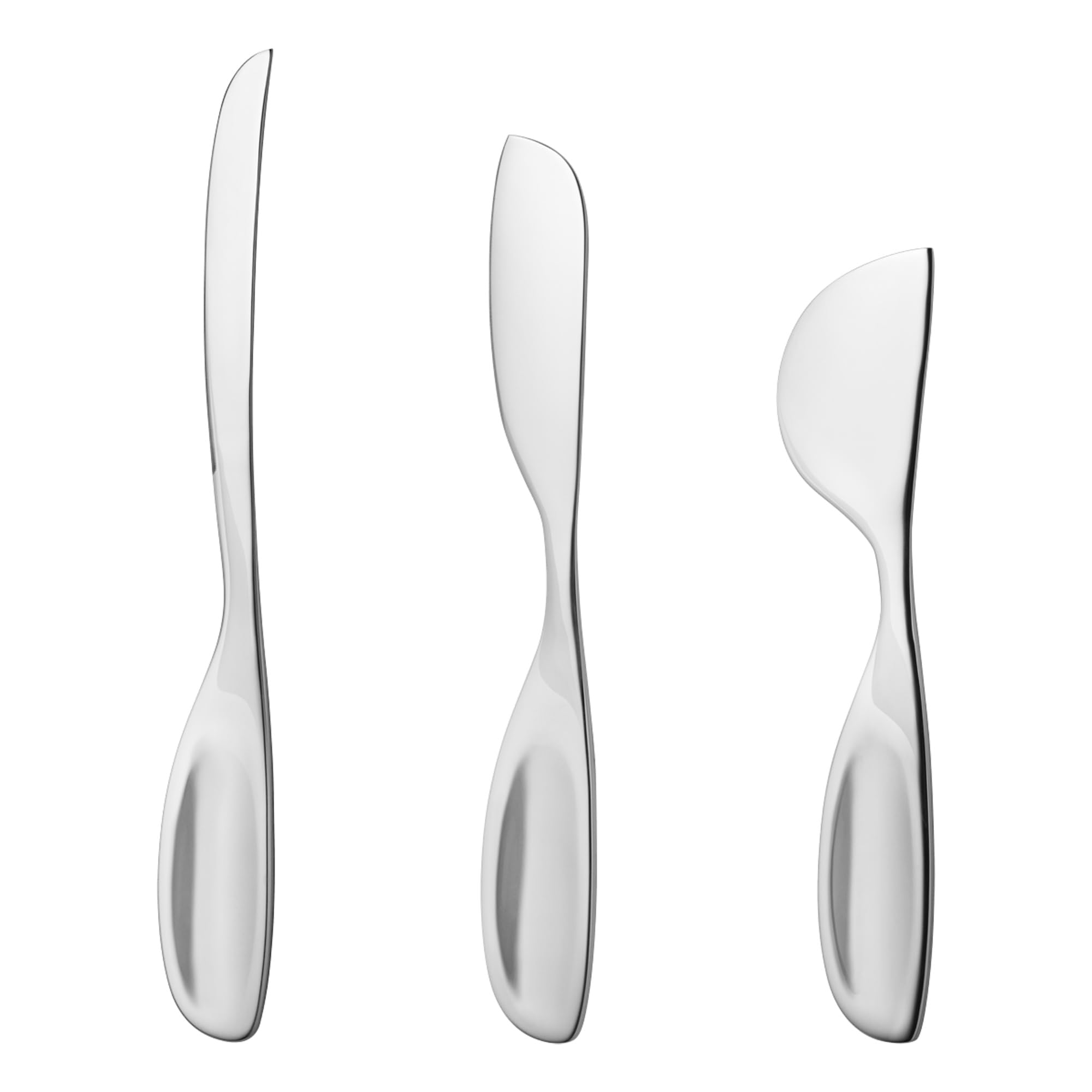Georg Jensen ALFREDO Cheese knife set 3 pcs.