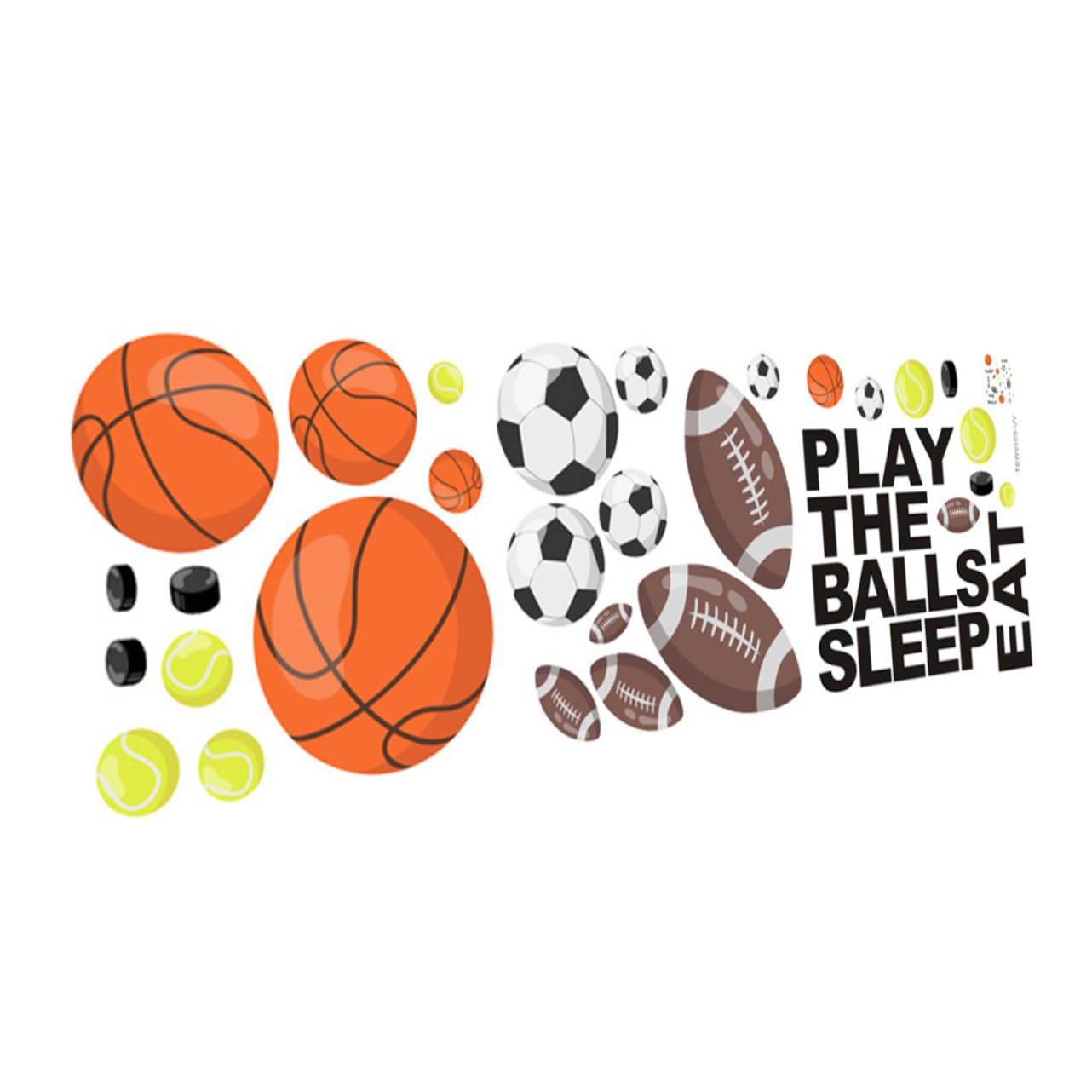 ifundom 4pezzi Adesivi Murali Sportivi Per Camerette Decorazioni Rimovibili Per Calcio e Basket Atmosfera Giocosa Per Ragazzo Ragazza Facili Da Applicare e Rimuovere Creativo Per Decorare
