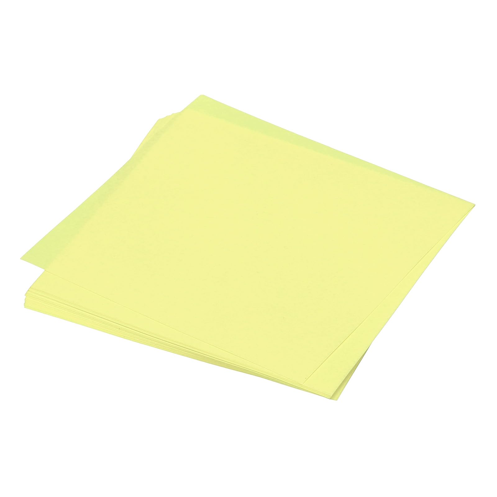 MECCANIXITY 50 Sheet Origami Paper Double Sided Light Yellow 10x10 Inch Square Sheet for Art Craft Project, Beginners, Gifts Decor
