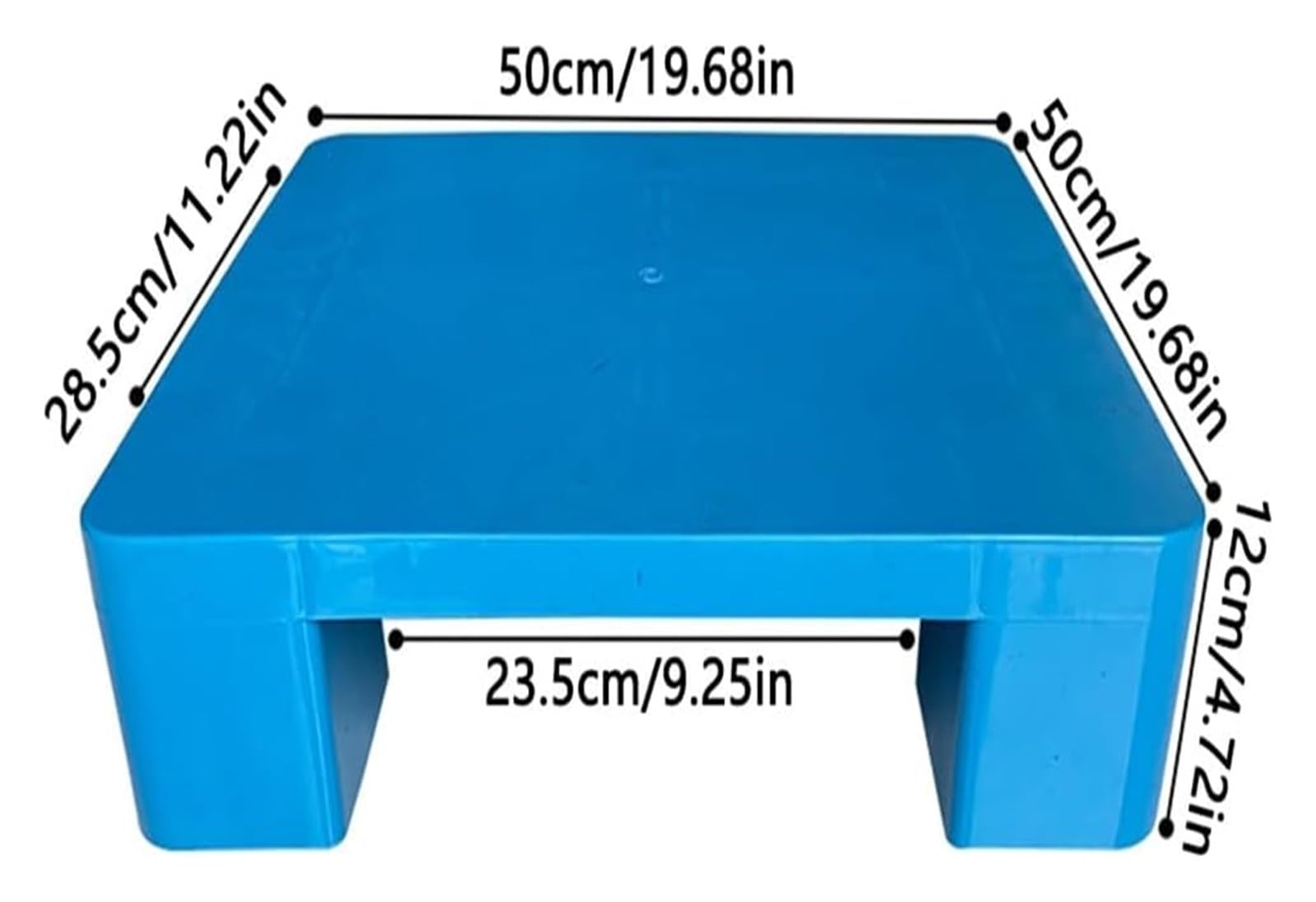 JINMLBO Plastic Pallet, Nestable Shipping Pallet, Plastic Moisture-Proof Pad, Safety Storage Grid Pads for Kitchen Supermarket Garages Warehouses(50x50x12cm)