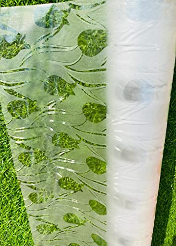 Image of HOME13 Rose Bud Frosted Window Film Decorative Static Cling Window Film Window Clings Privacy Non-Adhesive Rose Bud Frosted Glass Film for Living Home (Vinyl, 12x150)