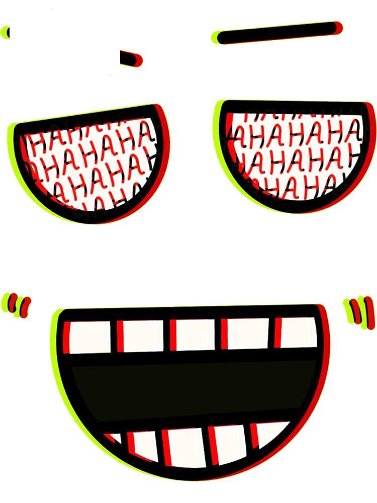 13cmx10.5cm for Silly Face Car Sticker Personality Decals Scratch Proof Cartoon Vinyl