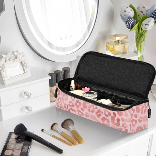 Bolsa de viaje para herramientas de cabello 2-en-1 rosa miniatura 7