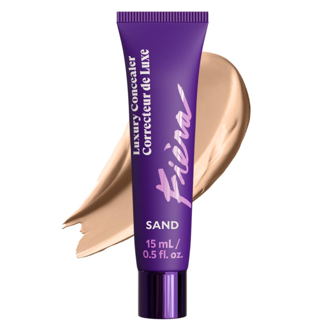 Fièra Corrector de lujo con antienvejecimiento, cobertura durante todo el día para ojeras, líneas finas, arrugas y manchas, arena/sable