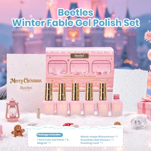 Image of Beetles Christmas Gel Nail Polish Set, Red Green Blue Cat Eye Gel Polish