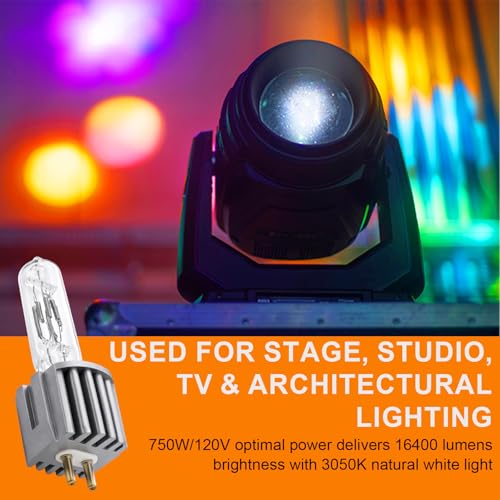 Image of Wadoy HPL 750 120V /X Lamp Bulb 10 Pack, 54611 Halogen Lamp for Stage /Studio /TV /Display /Optic with Medium Bi Pin