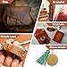 Amylove 30 Pcs Genuine Leather Scraps for Craft 12 x 7.8 Inch Tooling Leather Sheets Material 5lb(Multicolor)