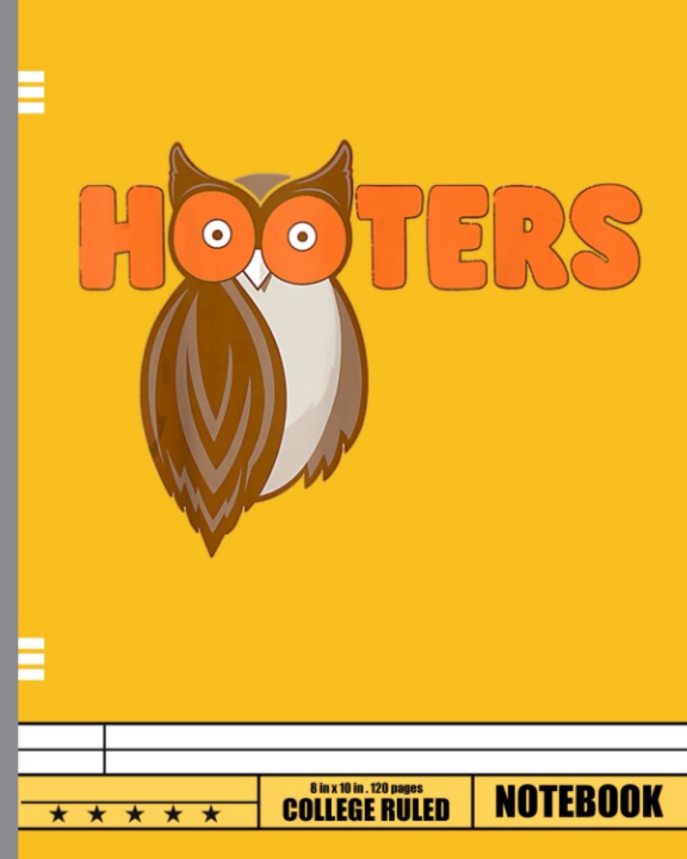 Owl Hooters Notebook: Owl composition notebook, diary, journal or notes taking. College ruled, 100 pages for writting, perfect gift for those who love Owl